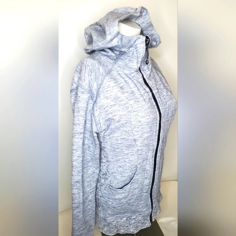 Lululemon Size 4 Blue and Gray Casual Zip-Up Jacket - Picture 3 of 11